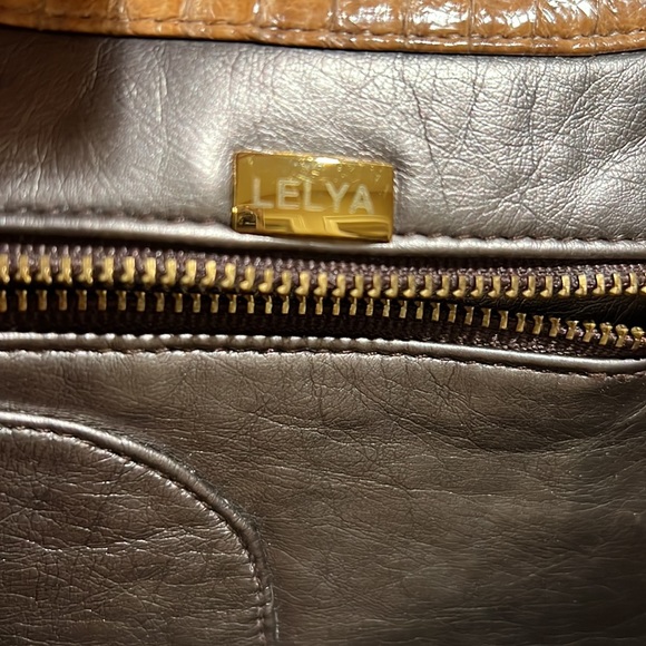 Leyla Exotic Skin Shoulder Tote - Picture 8 of 14